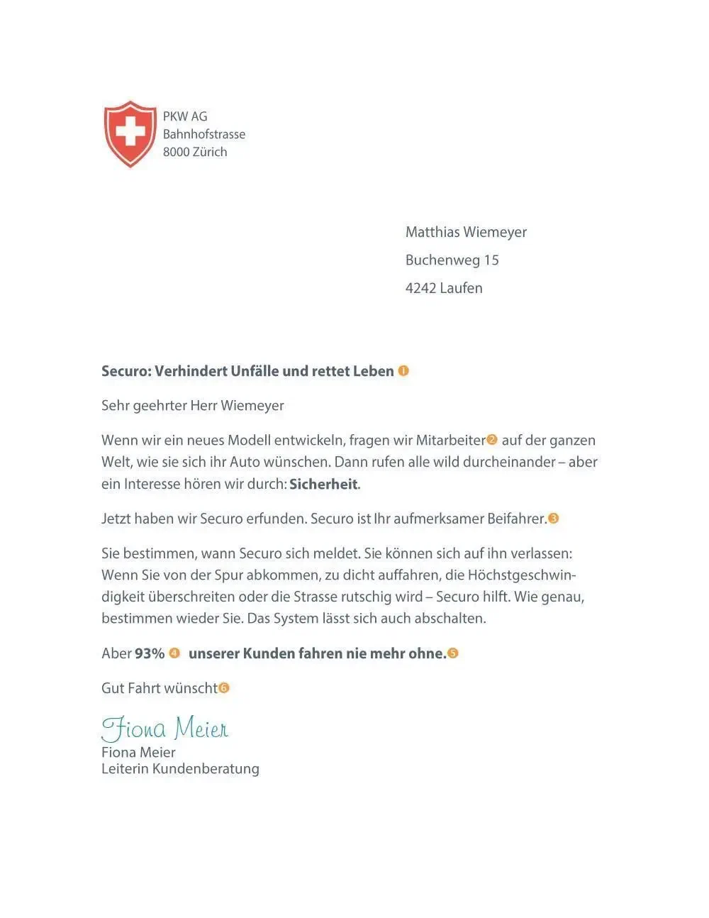 brief veraenderung neu
