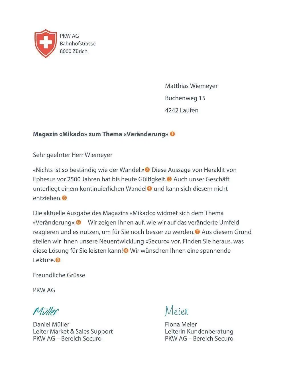 brief veraenderung original