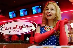 Schild mit Apostroph: Cindy’s Diner