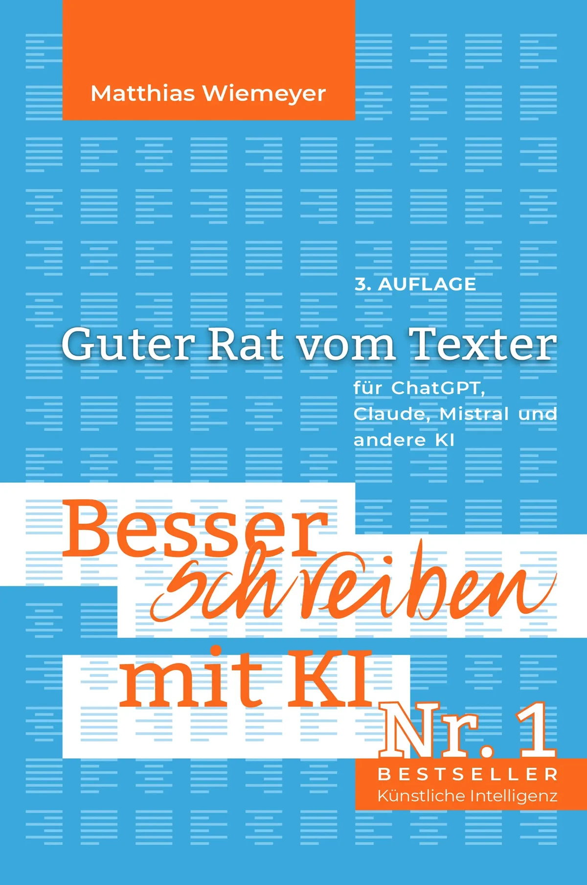 Buchcover Guter Rat vom Texter – Besser schreiben mit KI